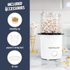 image:imageNostalgia Air Popper Popcorn Maker  OilFree Popcorn Machine Pops Up To 16 Cups with Hot Air for Movie Night Snacks  Aqua Popcorn Popper with Swirling Air Chamber amp Measuring Cup for Precise PoppingWhite