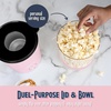image:imageNostalgia Air Popper Popcorn Maker  OilFree Popcorn Machine Pops Up To 16 Cups with Hot Air for Movie Night Snacks  Aqua Popcorn Popper with Swirling Air Chamber amp Measuring Cup for Precise PoppingPink