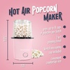 image:imageNostalgia Air Popper Popcorn Maker  OilFree Popcorn Machine Pops Up To 16 Cups with Hot Air for Movie Night Snacks  Aqua Popcorn Popper with Swirling Air Chamber amp Measuring Cup for Precise PoppingPink