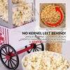 image:imageNostalgia Air Popper Popcorn Maker  OilFree Popcorn Machine Pops Up To 16 Cups with Hot Air for Movie Night Snacks  Aqua Popcorn Popper with Swirling Air Chamber amp Measuring Cup for Precise PoppingWhite Red
