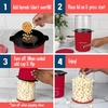 image:imageNostalgia Air Popper Popcorn Maker  OilFree Popcorn Machine Pops Up To 16 Cups with Hot Air for Movie Night Snacks  Aqua Popcorn Popper with Swirling Air Chamber amp Measuring Cup for Precise PoppingRed