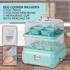 image:imageNostalgia CLEC14AQ Retro Premium 14 Capacity Electric Large HardBoiled Egg Cooker Poached Scrambled Omelets Whites Sandwiches for Keto amp LowCarb Diets Aqua14Egg