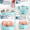 image:imageNostalgia CLEC14AQ Retro Premium 14 Capacity Electric Large HardBoiled Egg Cooker Poached Scrambled Omelets Whites Sandwiches for Keto amp LowCarb Diets Aqua7 Eggs