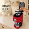image:imageNostalgia Classic Retro 10 Cup Coffee Maker  OneTouch Drip Brew Reusable Filter  AntiDrip Auto Shutoff amp Time Display  Dishwasher Safe 50 oz Carafe  AquaRed