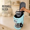 image:imageNostalgia Classic Retro 10 Cup Coffee Maker  OneTouch Drip Brew Reusable Filter  AntiDrip Auto Shutoff amp Time Display  Dishwasher Safe 50 oz Carafe  AquaAqua