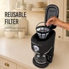 image:imageNostalgia Classic Retro 10 Cup Coffee Maker  OneTouch Drip Brew Reusable Filter  AntiDrip Auto Shutoff amp Time Display  Dishwasher Safe 50 oz Carafe  AquaBlack