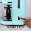 image:imageNostalgia Classic Retro 10 Cup Coffee Maker  OneTouch Drip Brew Reusable Filter  AntiDrip Auto Shutoff amp Time Display  Dishwasher Safe 50 oz Carafe  AquaAqua
