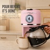 image:imageNostalgia Classic Retro 10 Cup Coffee Maker  OneTouch Drip Brew Reusable Filter  AntiDrip Auto Shutoff amp Time Display  Dishwasher Safe 50 oz Carafe  AquaPink