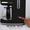image:imageNostalgia Classic Retro 10 Cup Coffee Maker  OneTouch Drip Brew Reusable Filter  AntiDrip Auto Shutoff amp Time Display  Dishwasher Safe 50 oz Carafe  AquaBlack