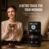 image:imageNostalgia Classic Retro 10 Cup Coffee Maker  OneTouch Drip Brew Reusable Filter  AntiDrip Auto Shutoff amp Time Display  Dishwasher Safe 50 oz Carafe  AquaBlack
