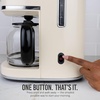image:imageNostalgia Classic Retro 10 Cup Coffee Maker  OneTouch Drip Brew Reusable Filter  AntiDrip Auto Shutoff amp Time Display  Dishwasher Safe 50 oz Carafe  AquaCream