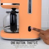 image:imageNostalgia Classic Retro 10 Cup Coffee Maker  OneTouch Drip Brew Reusable Filter  AntiDrip Auto Shutoff amp Time Display  Dishwasher Safe 50 oz Carafe  AquaOrange