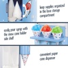 image:imageNostalgia CocaCola 48Inch Tall Snow Cone Cart Makes 72 Icy Treats Includes Metal Scoop Storage Compartment Wheels For Easy Mobility  Coke RedBlue