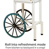 image:imageNostalgia CocaCola 48Inch Tall Snow Cone Cart Makes 72 Icy Treats Includes Metal Scoop Storage Compartment Wheels For Easy Mobility  Coke RedWhite