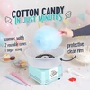 image:imageNostalgia Cotton Candy Machine  Retro Cotton Candy Machine for Kids with 2 Reusable Cones 1 Sugar Scoop and 1 Extractor Head  RedAqua