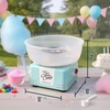 image:imageNostalgia Cotton Candy Machine  Retro Cotton Candy Machine for Kids with 2 Reusable Cones 1 Sugar Scoop and 1 Extractor Head  RedAqua