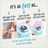 image:imageNostalgia Cotton Candy Machine  Retro Cotton Candy Machine for Kids with 2 Reusable Cones 1 Sugar Scoop and 1 Extractor Head  RedAqua Retro