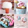 image:imageNostalgia Cotton Candy Machine  Retro Cotton Candy Machine for Kids with 2 Reusable Cones 1 Sugar Scoop and 1 Extractor Head  RedRetro Pink