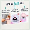 image:imageNostalgia Cotton Candy Variety Kit  3 Flossing Sugar Flavors Pink Vanilla Blue Raspberry Strawberry  7oz Bottles 4 Reusable Cones 10 Clear Bags with Twist Ties  Party Supplies48 Ounces