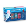 image:imageNostalgia Cotton Candy Variety Kit  3 Flossing Sugar Flavors Pink Vanilla Blue Raspberry Strawberry  7oz Bottles 4 Reusable Cones 10 Clear Bags with Twist Ties  Party Supplies329 cm H x 191 cm W x 74 cm L Pack of 2