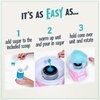 image:imageNostalgia Cotton Candy Variety Kit  3 Flossing Sugar Flavors Pink Vanilla Blue Raspberry Strawberry  7oz Bottles 4 Reusable Cones 10 Clear Bags with Twist Ties  Party Supplies7 oz each