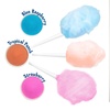 image:imageNostalgia Cotton Candy Variety Kit  3 Flossing Sugar Flavors Pink Vanilla Blue Raspberry Strawberry  7oz Bottles 4 Reusable Cones 10 Clear Bags with Twist Ties  Party Supplies101 Pound Pack of 3