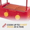 image:imageNostalgia Countertop Hot Dog Roller and Warmer 8 Regular Sized 4 Foot Long Hot Dogs and 6 Bun Capacity Stainless Steel Perfect For Breakfast Sausages Brats Taquitos Egg Rolls