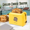 image:imageNostalgia Deluxe Grilled Cheese Sandwich Toaster with EasyClean Toasting Baskets  Adjustable Toasting Dial and Extra Wide Slots  YellowDeluxe Grilled Cheese