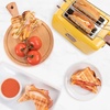 image:imageNostalgia Deluxe Grilled Cheese Sandwich Toaster with EasyClean Toasting Baskets  Adjustable Toasting Dial and Extra Wide Slots  YellowDeluxe Grilled Cheese
