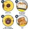 image:imageNostalgia Deluxe Grilled Cheese Sandwich Toaster with EasyClean Toasting Baskets  Adjustable Toasting Dial and Extra Wide Slots  YellowDeluxe Grilled Cheese
