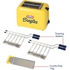 image:imageNostalgia Deluxe Grilled Cheese Sandwich Toaster with EasyClean Toasting Baskets  Adjustable Toasting Dial and Extra Wide Slots  YellowGrilled Cheese Toaster Kraft