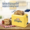 image:imageNostalgia Deluxe Grilled Cheese Sandwich Toaster with EasyClean Toasting Baskets  Adjustable Toasting Dial and Extra Wide Slots  YellowGrilled Cheese Toaster Kraft