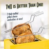image:imageNostalgia Deluxe Grilled Cheese Sandwich Toaster with EasyClean Toasting Baskets  Adjustable Toasting Dial and Extra Wide Slots  YellowGrilled Cheese
