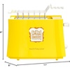 image:imageNostalgia Deluxe Grilled Cheese Sandwich Toaster with EasyClean Toasting Baskets  Adjustable Toasting Dial and Extra Wide Slots  YellowGrilled Cheese