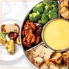 image:imageNostalgia Electric Fondue Party Set  10 oz Melting Pot 4 Roasting Forks amp Detachable Serving Tray  Melted Cheese Chocolate or Dessert  Perfect for Gifts Parties Date Night  BlackStainless Steel