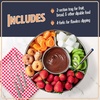 image:imageNostalgia Electric Fondue Party Set  10 oz Melting Pot 4 Roasting Forks amp Detachable Serving Tray  Melted Cheese Chocolate or Dessert  Perfect for Gifts Parties Date Night  BlackStainless Steel