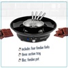 image:imageNostalgia Electric Fondue Party Set  10 oz Melting Pot 4 Roasting Forks amp Detachable Serving Tray  Melted Cheese Chocolate or Dessert  Perfect for Gifts Parties Date Night  BlackBlack