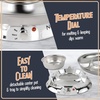 image:imageNostalgia Electric Fondue Party Set  10 oz Melting Pot 4 Roasting Forks amp Detachable Serving Tray  Melted Cheese Chocolate or Dessert  Perfect for Gifts Parties Date Night  BlackStainless Steel