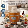 image:imageNostalgia Electric Ice Cream Maker With 4 Qt Capacity Old Fashioned Ice Cream Machine Makes Frozen Yogurt or Gelato in Minutes Vintage Wooden Style Ice Cream Maker with Aluminum Canister Light WoodLight Wood
