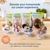 image:imageNostalgia Electric Ice Cream Maker With 4 Qt Capacity Old Fashioned Ice Cream Machine Makes Frozen Yogurt or Gelato in Minutes Vintage Wooden Style Ice Cream Maker with Aluminum Canister Light WoodWhite