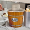 image:imageNostalgia Electric Ice Cream Maker With 4 Qt Capacity Old Fashioned Ice Cream Machine Makes Frozen Yogurt or Gelato in Minutes Vintage Wooden Style Ice Cream Maker with Aluminum Canister Light WoodLight Wood