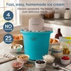 image:imageNostalgia Electric Ice Cream Maker With 4 Qt Capacity Old Fashioned Ice Cream Machine Makes Frozen Yogurt or Gelato in Minutes Vintage Wooden Style Ice Cream Maker with Aluminum Canister Light WoodBlue