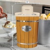 image:imageNostalgia Electric Ice Cream Maker With 4 Qt Capacity Old Fashioned Ice Cream Machine Makes Frozen Yogurt or Gelato in Minutes Vintage Wooden Style Ice Cream Maker with Aluminum Canister Light WoodBrown
