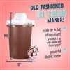 image:imageNostalgia Electric Ice Cream Maker With 4 Qt Capacity Old Fashioned Ice Cream Machine Makes Frozen Yogurt or Gelato in Minutes Vintage Wooden Style Ice Cream Maker with Aluminum Canister Light WoodWhiteDark Bown