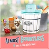 image:imageNostalgia Electric Ice Cream Maker With 4 Qt Capacity Old Fashioned Ice Cream Machine Makes Frozen Yogurt or Gelato in Minutes Vintage Wooden Style Ice Cream Maker with Aluminum Canister Light WoodAquaWhite Wood