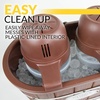image:imageNostalgia Electric Ice Cream Maker with 2Qt Double Insulated Gel Canister amp Stainless Steel Base  Makes Sorbet Soft Serve and Frozen Yogurt  AquaBrown