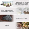 image:imageNostalgia Electric Ice Cream Maker with 2Qt Double Insulated Gel Canister amp Stainless Steel Base  Makes Sorbet Soft Serve and Frozen Yogurt  AquaBrown