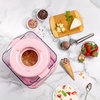 image:imageNostalgia Electric Ice Cream Maker with 2Qt Double Insulated Gel Canister amp Stainless Steel Base  Makes Sorbet Soft Serve and Frozen Yogurt  AquaStainless Pink