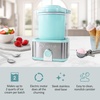 image:imageNostalgia Electric Ice Cream Maker with 2Qt Double Insulated Gel Canister amp Stainless Steel Base  Makes Sorbet Soft Serve and Frozen Yogurt  AquaStainless Aqua