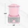 image:imageNostalgia Electric Ice Cream Maker with 2Qt Double Insulated Gel Canister amp Stainless Steel Base  Makes Sorbet Soft Serve and Frozen Yogurt  AquaStainless Pink